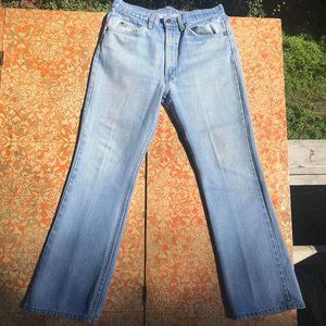 1980s Jeans Levis Faded Orange Tab 517  32 x 30